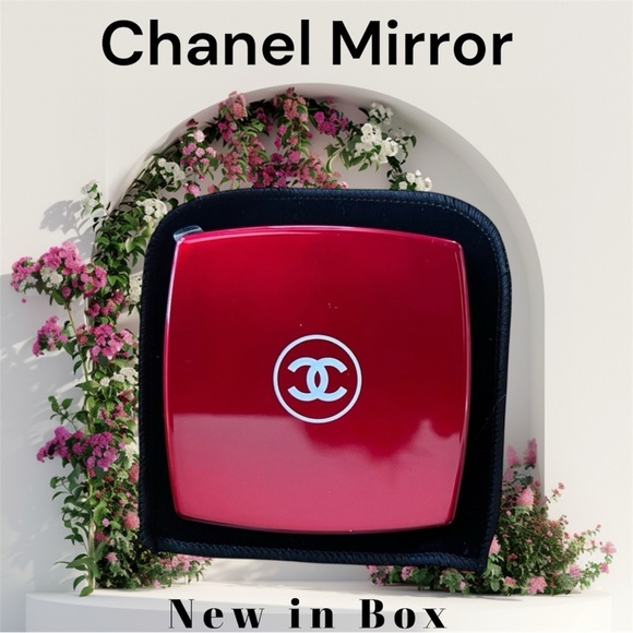 CHANEL Other - CHANEL Glossy Red Compact Mirror new in box